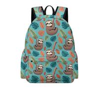 TPISLI Funny Sloth Backpack Kids Age 10-14 Cute Animal Book Bag Teens Year 9 Lightweight Durable 11.6 Inch Laptop Daypack Junior School Hiking Day Trips Travel Use