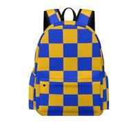 TPISLI Geometric Shapes Backpack Boys Girls Age 8-14 School Bag Checkerboard Rucksack for Daily Classes, Lightweight 15.6 Inch Laptop Backpack for Travel and Daily Use
