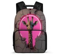 TPISLI Giraffe 3D Motif Backpack for Boys 7-11 Year Olds, Animal Print School Bag for Kids, Lightweight Rucksack, 1680D Fabric, Primary Classes, Daily Essentials