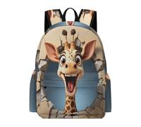 TPISLI Giraffe 3D Print Bookbag Girls Age 8 Animal Book Bag Boys 7-11 Year Olds Modern Durable 15.6 Inch Laptop School Backpack Outdoor Day Trips Back to School Gift