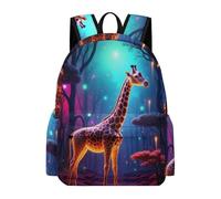 TPISLI Giraffe Print Backpack Boys Girls Age 8-14 School Bag Animal Rucksack for Daily Classes, Lightweight 15.6 Inch Laptop Bag for Books and Outdoor Use and Outdoor Study Days