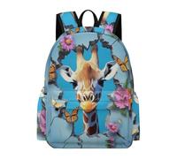 TPISLI Giraffe Rucksack Boys Age 15 Animal Giraffe Daypack Kids Year 5-7 Modern Trendy 13.3 Inch Laptop School Bag School Years 3-6 Daily Use Outdoor Gift Travel Use
