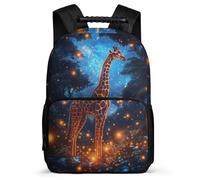 TPISLI Giraffe School Backpack for Students School Years 2-5 Animal Giraffe Daypack for Kids and Teens Year 2-5, 1680D Fabric Durable Daily Essentials