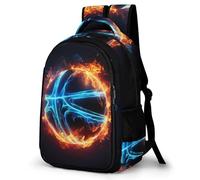 Girls Backpack, Lightweight School Bag for Kids Water Resistant Toddler Backpack with Basketball Children's Rucksack with Bottle Pockets for Kindergarten ()