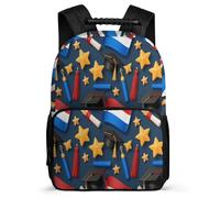 TPISLI Girls Boys Netherlands Flag School Backpack Year 3-6 Graduation Backpack for Girls Boys Year 3-6, Adjustable Straps Soft Felt Details School Travel
