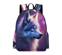 TPISLI Girls Boys School Bag Wolves Motif Backpack 8-14 Years Old Rucksack with Animal Wolf for Study Days, Cool 15.6 Inch Laptop Bag for Books and Outdoor Use and Daily Book Carry