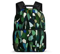 TPISLI Girls Boys Stone Block Pattern Bookbag, Marble Motif School Bag for Boys Girls Age 5-10, Durable Backpack, Soft Felt Details, Short Trips, Everyday Use