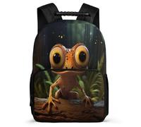 TPISLI Girls Cute Backpack Frog Bookbag, Boy School Bag Ugly Rucksack, Kids Backpack 9-12 Years Old for Travel Take A Walk