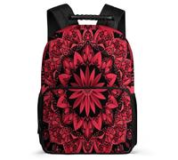 TPISLI Girls Cute Backpack Mandala Bookbag, Boy School Bag Flower Rucksack, Kids Backpack 9-12 Years Old for Travel Take A Walk