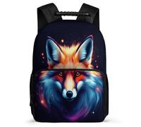 TPISLI Girls Fox Design School Backpack 7-11 Year Olds Animal Fox Backpack for Students Primary Classes, Soft Felt Details Adjustable Straps Outdoor Day Trips