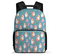 TPISLI Girls Guinea Pig School Backpack 7-11 Year Olds Cute Animal Backpack for Students Primary Classes, Soft Felt Details Adjustable Straps Outdoor Day Trips