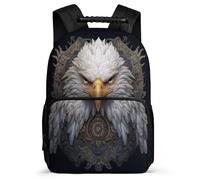 TPISLI Girls Laptop White Headed Eagle Backpack Kids Primary School Bag Bird Theme Rucksack Casual Daypack Outdoor Teens Bookbag Boy