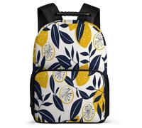 TPISLI Girls Lemon Daypack Primary Age 6-11 Fruit Pattern School Bag for Boys Girls Primary Classes, Soft Felt Details Lightweight Daily Essentials