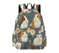 TPISLI Girls School Bag Guinea Pig Boys Backpack 11-16 Years Rucksack Cute Animal for Year 7-10 Study, Fashion 13.3 Inch Laptop Rucksack for Day Trips and Birthday Gift