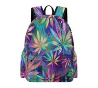 TPISLI Girls School Bag Marijuana Leaves Boys Backpack Age 7-13 Rucksack Plant Printed for Study Days, Fashion 11.6 Inch Laptop Daypack for Books, Lessons and Travel and Daily Book Carry