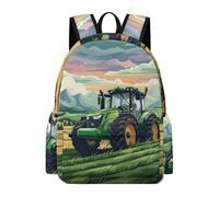 TPISLI Girls School Bag Tractor Motif Boys Backpack 11-16 Years Rucksack Car Pattern for Year 7-10 Study, Fashion 13.3 Inch Laptop Rucksack for Day Trips and Birthday Gift