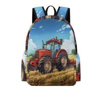 TPISLI Girls School Bag Tractor Motif Boys Backpack 11-16 Years Rucksack Car Pattern for Year 7-10 Study, Fashion 13.3 Inch Laptop Rucksack for Day Trips and Birthday Gift