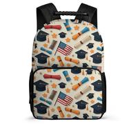 TPISLI Graduation Backpack Primary School for Boys Girls 7-11 Year Olds Graduation Season School Bag Kids and Teens, Adjustable Straps Soft Felt Details Short Trips