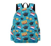TPISLI Graduation Backpack Teens Age 13 Netherlands Flag Daypack Girls Age 14 Lightweight Durable 14 Inch Laptop Backpack Secondary School Hiking Travel Everyday Use