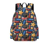TPISLI Graduation Bookbag Children Age 9 United Kingdom Flag School Backpack Boys Year 4 Fashion 14 Inch Laptop Backpack Secondary School Outdoor Travel Travel Use