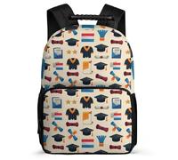 TPISLI Graduation Bookbag for Children School Years 2-5 Netherlands Flag Rucksack for Kids and Teens Junior School, 1680D Fabric Sturdy Handle Daily Essentials