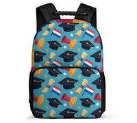 TPISLI Graduation Bookbag for Students Primary Age 6-11 Netherlands Flag Backpack for Kids School Years 1-4, Sturdy Handle Side Pockets Back to School Gift