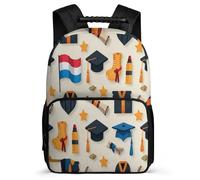 TPISLI Graduation Daypack for Children Primary Classes Netherlands Flag Daypack 8-12 Years Kids and Teens, Adjustable Straps 1680D Fabric Outdoor Day Trips