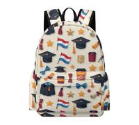 TPISLI Graduation Rucksack Boys 8 Year Olds Netherlands Flag School Bag Students Year 6 Trendy Modern 14 Inch Laptop Backpack School Years 7-10 Travel Use