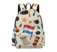 TPISLI Graduation Rucksack Children Year 5 Netherlands Flag Daypack Teens Year 9 Modern Durable 15.6 Inch Laptop Rucksack School Years 3-6 Daily Use Daily Carry Everyday Use