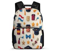 TPISLI Graduation School Bag Primary Classes for Kids and Teens 6-11 Years Netherlands Flag Backpack Girls Boys, 1680D Fabric Padded Back Outdoor Day Trips