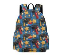 TPISLI Graduation Theme School Backpack Girls Year 8 Spain Flag Daypack Boys Year 4 Fashion 11.6 Inch Laptop Daypack Primary School Travel Daily Use Travel Use