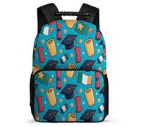 TPISLI Graduation Theme School Bag Primary School for Kids and Teens 7-11 Year Olds Irish Flag Backpack Students, Side Pockets Padded Back Outdoor Day Trips