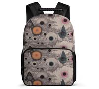 TPISLI Graffiti Eye Art Daypack Primary School for Kids and Teens 7-11 Year Olds Abstract Rucksack Children, Sturdy Handle 1680D Fabric Daily Essentials