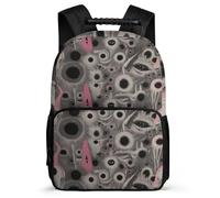 TPISLI Graffiti Eye Art Rucksack School Years 1-4 for Boys 7-11 Year Olds Colourful Daypack Kids and Teens, Side Pockets Soft Felt Details Travel Daily Use