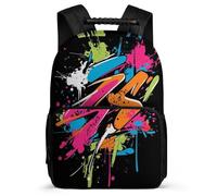 TPISLI Graffiti Rucksack Primary Classes for Kids and Teens 7-11 Year Olds Colourful Fashion Daypack Kids and Teens, Side Pockets Soft Felt Details Birthday Gift