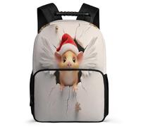 TPISLI Guinea Pig Backpack for Girls Primary Age 6-11 Kawaii Animal Daypack for Children School Years 1-4, Soft Felt Details Adjustable Straps Back to School Gift