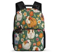 TPISLI Guinea Pig Bookbag for Boys Age 5-10 Cute Animal Rucksack for Kids and Teens School Years 1-4, Soft Felt Details 1680D Fabric Daily Essentials