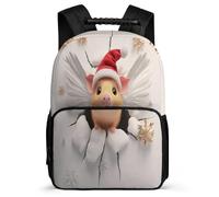 TPISLI Guinea Pig Daypack for Boys Primary School, Kawaii Animal Backpack 8-12 Years, Durable School Bag, Sturdy Handle, Outdoor Travel, Day Trips