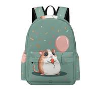 TPISLI Guinea Pig Design Rucksack Students Ages 12-16 Animal Backpack Girls Ages 9-13 Modern Trendy 13.3 Inch Laptop School Bag Outdoor Day Trips Back to School Gift