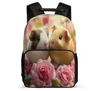 TPISLI Guinea Pig School Backpack for Students School Years 2-5 Cute Animal Daypack for Kids and Teens Year 2-5, 1680D Fabric Durable Daily Essentials