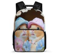 TPISLI Guinea Pig School Backpack for Students Year 2-5 Cute Animal Rucksack Ages 6-10 Kids and Teens, Soft Felt Details Padded Back Daily Essentials