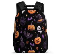 TPISLI Halloween Theme Bat Backpack for Children School Years 2-5 Halloween Theme Rucksack for Boys Girls School Years 1-4, Sturdy Handle Soft Felt Details Outdoor Day Trips