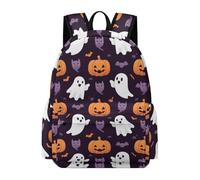 TPISLI Halloween Theme Ghost Bookbag Students Year 4 Halloween Theme Daypack Teens Year 9 Fashion Spring Outing Backpack Junior School Daily Use Everyday Use Outdoor Gift