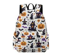 TPISLI Halloween Theme Halloween Theme Daypack Kids Ages 7-10 Bat Rucksack Girls School Years 4-8 Durable Lightweight Spring Outing Backpack Primary School Travel Daily Use