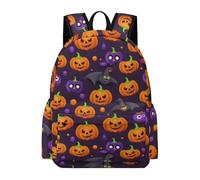 TPISLI Halloween Theme Halloween Theme Rucksack Girls Age 11 Bat Backpack Children Year 7 Trendy Modern 13.3 Inch Laptop School Bag School Years 7-10 Travel Use Daily Carry