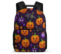 TPISLI Halloween Theme School Bag for Girls 7-11 Year Olds Cute Bat Daypack for Girls Primary School, Soft Felt Details Adjustable Straps Daily Essentials
