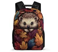 TPISLI Hedgehog Backpack for Kids and Teens Age 5-10 Cute Little Animal Rucksack for Boys Girls Junior School, Adjustable Straps Soft Felt Details Daily Essentials