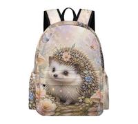 TPISLI Hedgehog Backpack Kids Age 10-14 Cute Animal Daypack Boys Year 5-7 Lightweight Durable 16.5 Inch Laptop Rucksack School Years 7-10 Travel Use Daily Carry