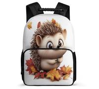 TPISLI Hedgehog Daypack for Girls Boys Primary School, Cute Little Animal Backpack for 5 to 10 Years, Durable School Bag, Soft Felt Details, Short Trips, Everyday Use