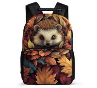 TPISLI Hedgehog School Backpack for Children School Years 1-4 Cute Little Animal Daypack Age 5-10 Kids and Teens, Soft Felt Details Sturdy Handle Travel Daily Use